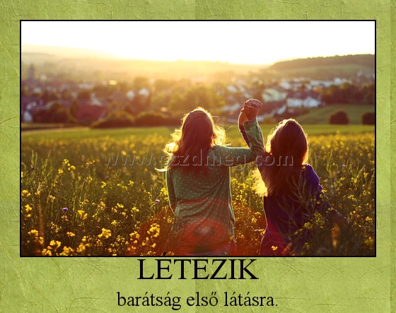 LÉTEZIK
 
barátság első látásra.