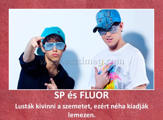 SP és FLUOR SP és FLUOR
Lusták kivinni a szemetet, ezért néha kiadják lemezen.