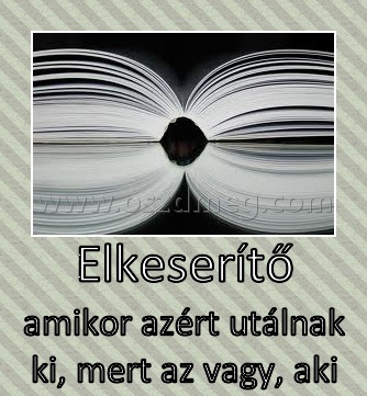 Elkeserítő
 
amikor azért utálnak ki, mert az vagy, aki