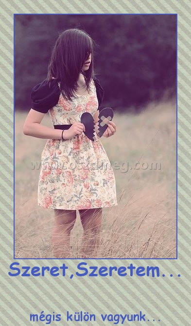 Szeret,Szeretem... 
 
mégis külön vagyunk...