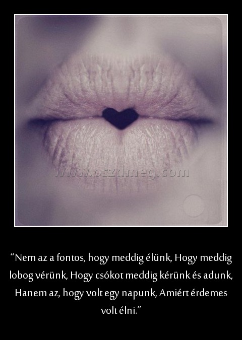 “Nem az a fontos “Nem az a fontos