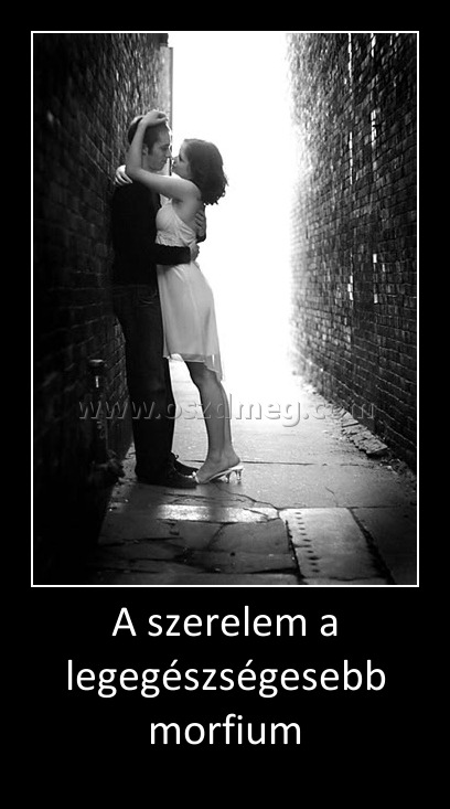 A szerelem a legegészségesebb morfium
 
