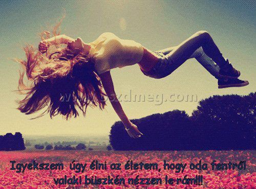 Igyekszem  úgy élni
 
Igyekszem  úgy élni az életem, hogy oda fentről valaki büszkén nézzen le rám!!!