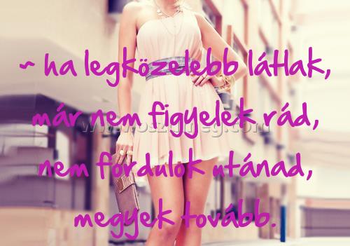 ~ ha legközelebb látlak
 
~ ha legközelebb látlak, már nem figyelek rád, nem fordulok utánad, megyek tovább.