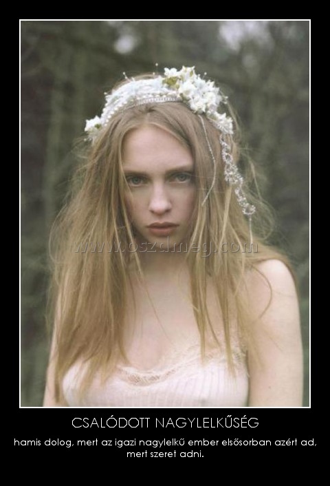 CSALÓDOTT NAGYLELKŰSÉG
 
hamis dolog, mert az igazi nagylelkű ember elsősorban azért ad, mert szeret adni.